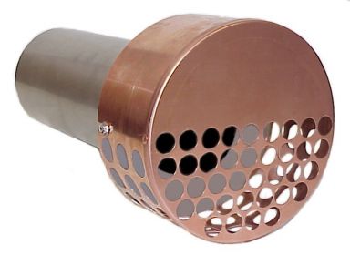 4" Copper Dryer Vent Cover