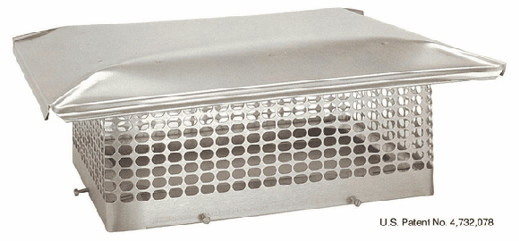 13 x 17-5/8" Spark Arrestor Single Flue Chimney Cap